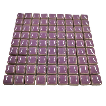 Mini Glazed Ceramic, Pretty Purple, 81 pcs