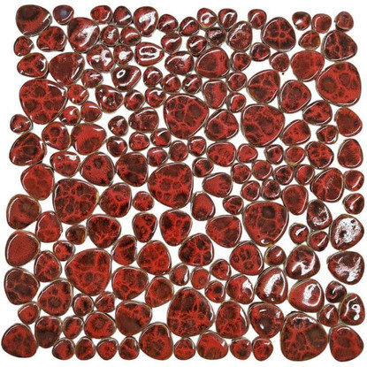 California Pebbles, Cranberry, sheet