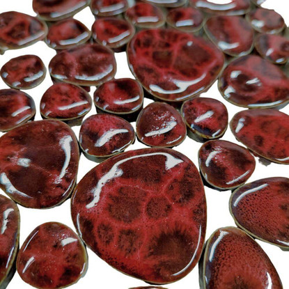 California Pebbles, Cranberry, sheet