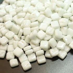 Ottoman 8 mm Glass Mosaic, White Opal, 50 g