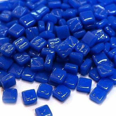 Ottoman 8 mm lasimosaiikki, Brilliant Blue, 50 g