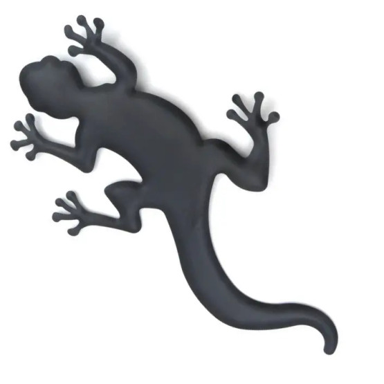 Gekko, 30 cm, Metalli