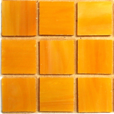 Glass Mosaic Marbled 20 mm, Mango Nectar, 25 Tiles