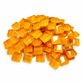 Lasimosaiikkipalat Mini Crystal 10 mm, Orange, 500 g