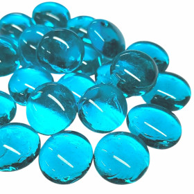 Lasihelmet, Aqua Crystal, läpikuultava, 100 g