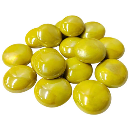 Lasihelmet, Lemon Opalescent, 100 g
