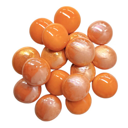 Glasklimpar, Orange Opalescent, 100g