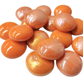 Glasklimpar, Orange Opalescent, 500g