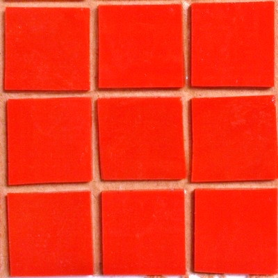 Glass Mosaic Marbled 20 mm, Carmine, 25 Tiles