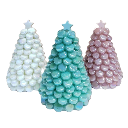 Micro Christmas Trees, Pastel, 3 pcs, DIY