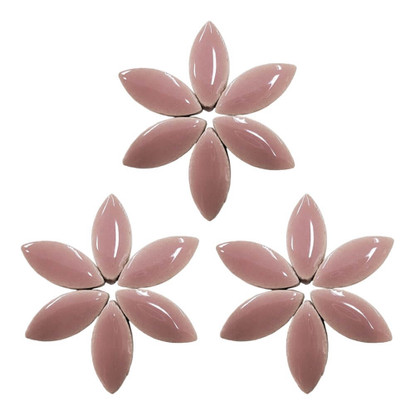 Ceramic leaves, Dusty Rose, 25mm, 50g