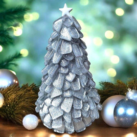 Glittergran, Silver, DIY