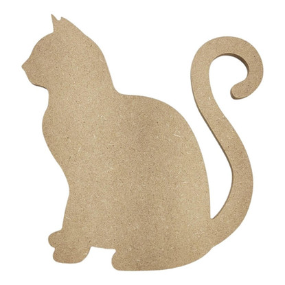 Cat, 24cm, MDF