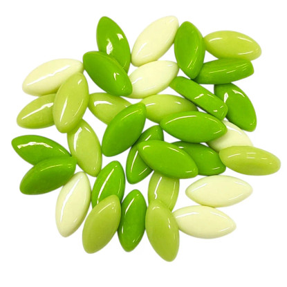 Glass Leaves Art, Green Mix, 50 g