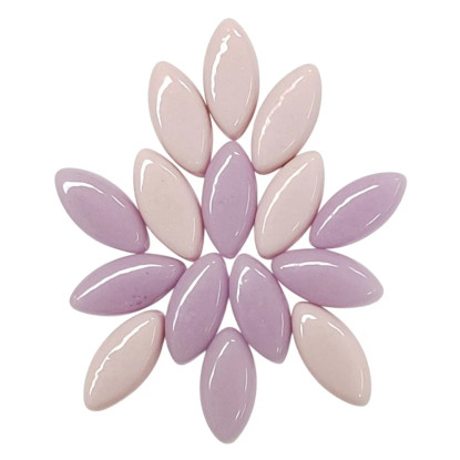 Glass Leaves Art, Lilac Mix, 50 g
