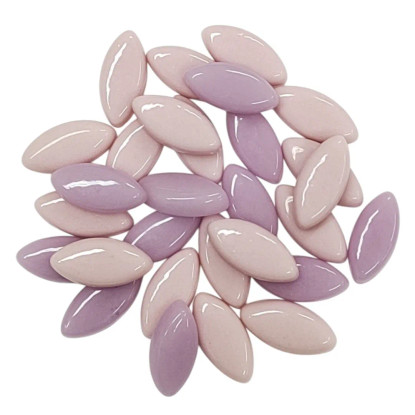 Glass Leaves Art, Lilac Mix, 50 g