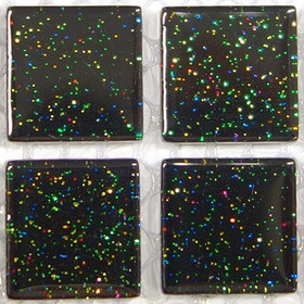 Glitter 20 mm, Black, ark