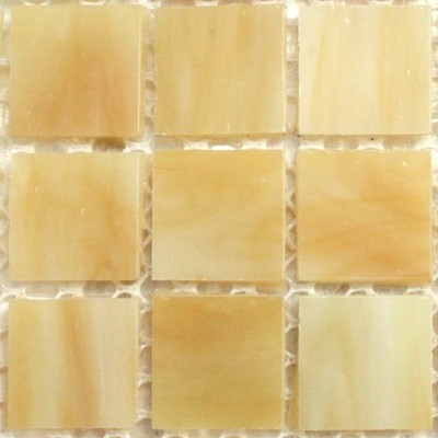 Glasmosaik Marmorerad 20 mm, Creme Caramel, 25 bitar