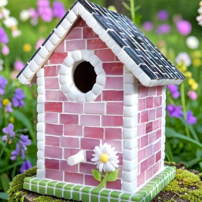 Fågelholk, Rosa, DIY
