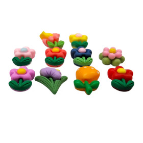 Little flowers, 10 pcs