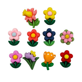 Little flowers, 10 pcs