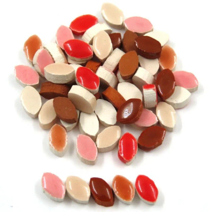 Micro Petal 8 mm, Red Mix, 5 g