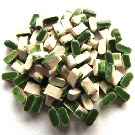 Mikromosaiikki – Emerald Green, Ovaalit, 5 g