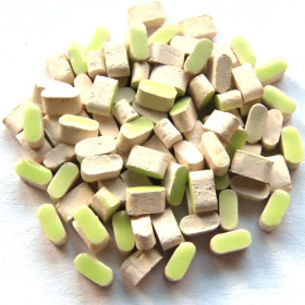 Mikromosaiikki – Lime Green, Ovaalit, 5 g