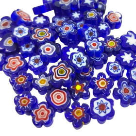 Millefiori, Flower Blue Mix, 25 g