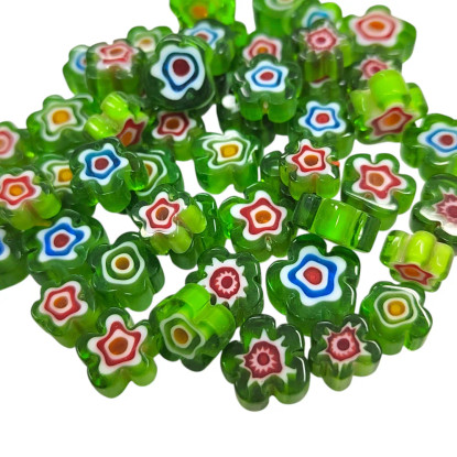 Millefiori, Flower Green Mix, 25 g