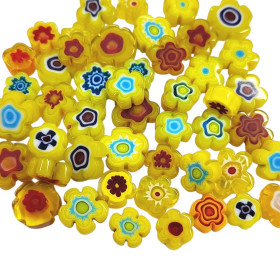 Millefiori, Flower Yellow Mix, 25 g