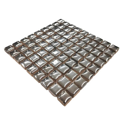 Mini lasitettu keraaminen, Silver, 81 palaa