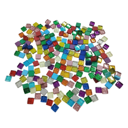 Mini Glitter, 1x1cm, Mix 200g