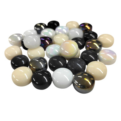 Minihelmet 12 mm, Ebony and Ivory, 200 g