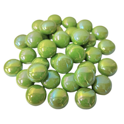 Minipärlor, Pärlemor, Lime, 200g