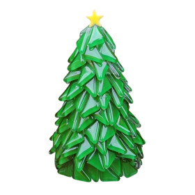 Green Mosaic Christmas Tree, 14 cm, DIY