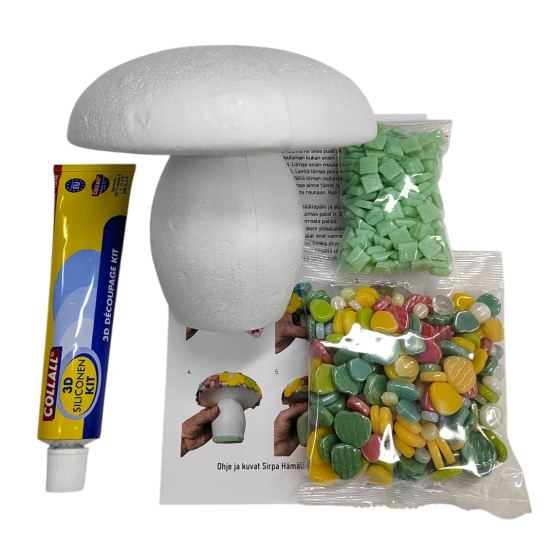 Flower Mushroom, Green, DIY