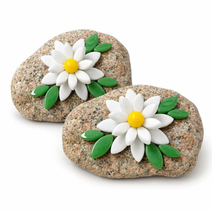 Näckrosor, 2 st, DIY mosaikpaket