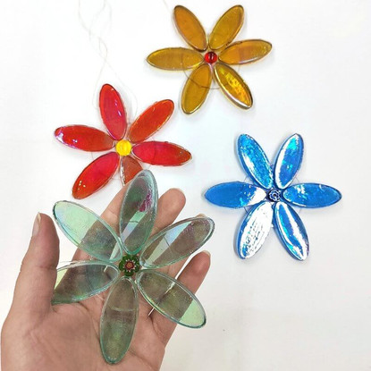 Muovidisketti, 5 cm, 4 kpl