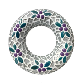 Mosaiikkikranssi, Hopea, DIY