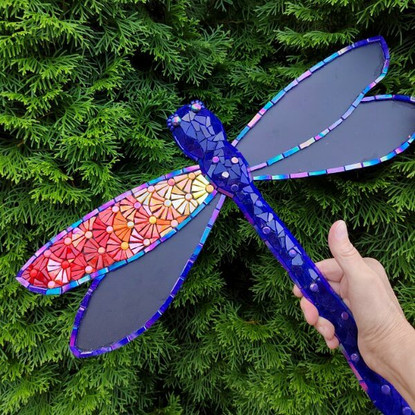 Trollslända, 40 cm, Metall