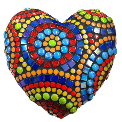 Mosaic Heart, Carneval, DIY
