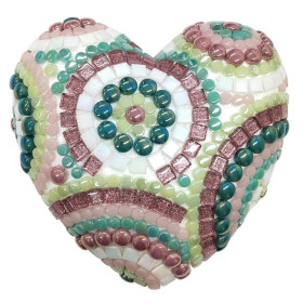 Mosaiikkisydän, Pastel, DIY