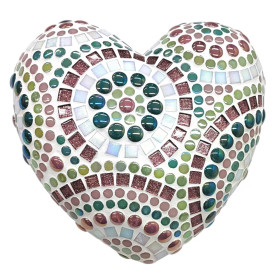 Mosaiikkisydän, Pastel, DIY