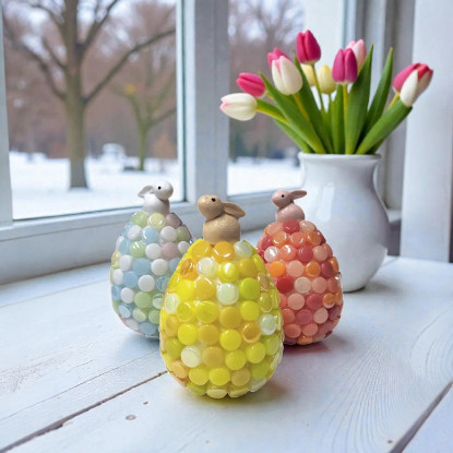 Spring Easter Eggs, 3 pcs, DIY