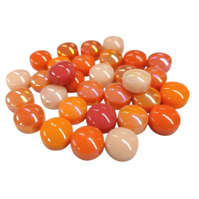 Mini Gems 12 mm, Rock Orange, 50 g