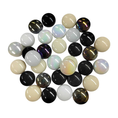 Minihelmet 12 mm, Ebony and Ivory, 200 g