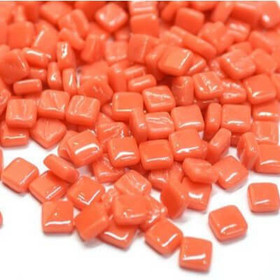 Ottoman 8 mm Glass Mosaic, Orange Red, 50 g