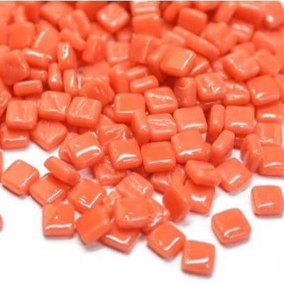 Ottoman glasmosaik 8 mm, Orange Red, 200 g