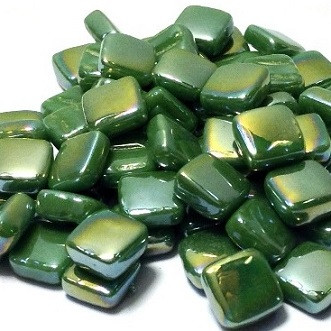 Ottoman 8 mm Iridescent Glass Mosaic, Pine, 200 g